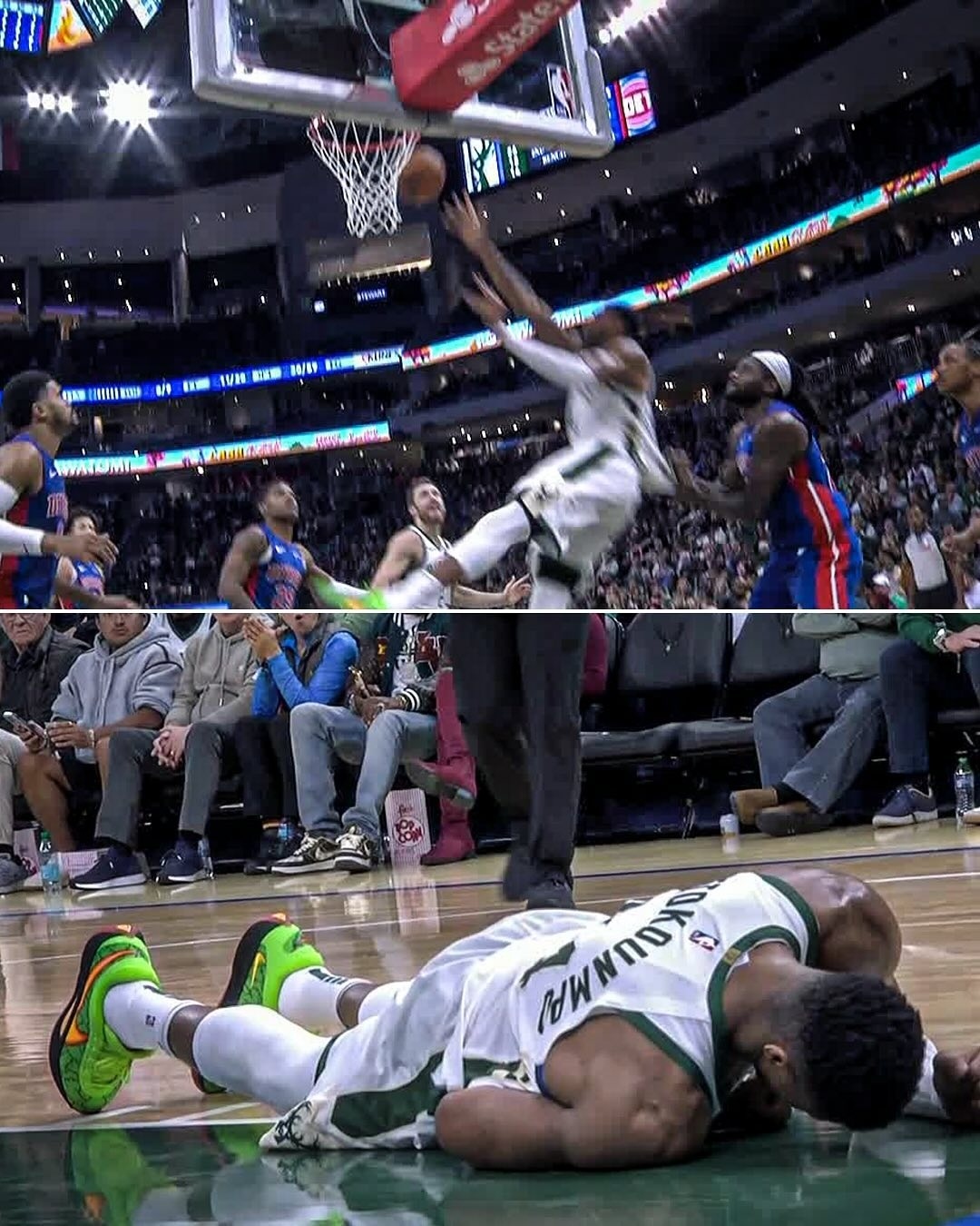 九游娱乐平台-字母哥重返赛场，重返赛场首场状态出色，TL观众沸腾！